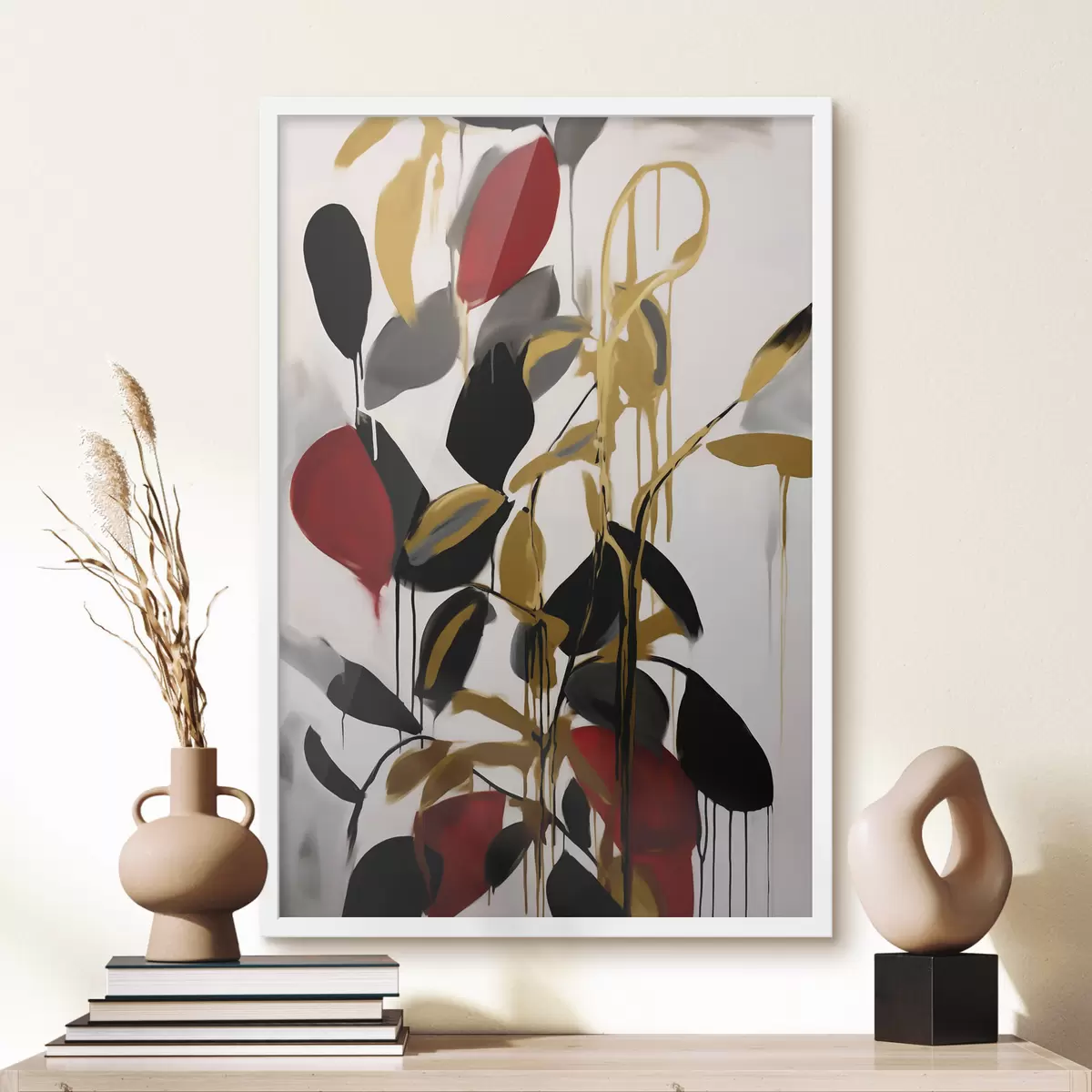 Poster Abstraction, imitation de la peinture f50983