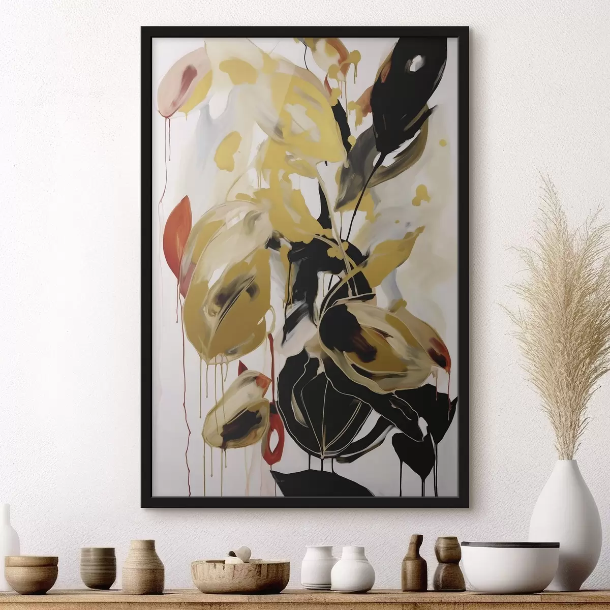 Poster Abstraction chaotique, imitation de la peinture f50984