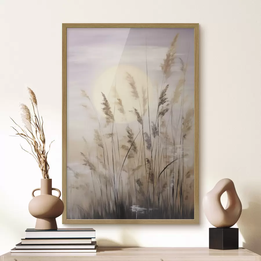 Papier peint Herbes abstraites, peinture d'imitation f50986