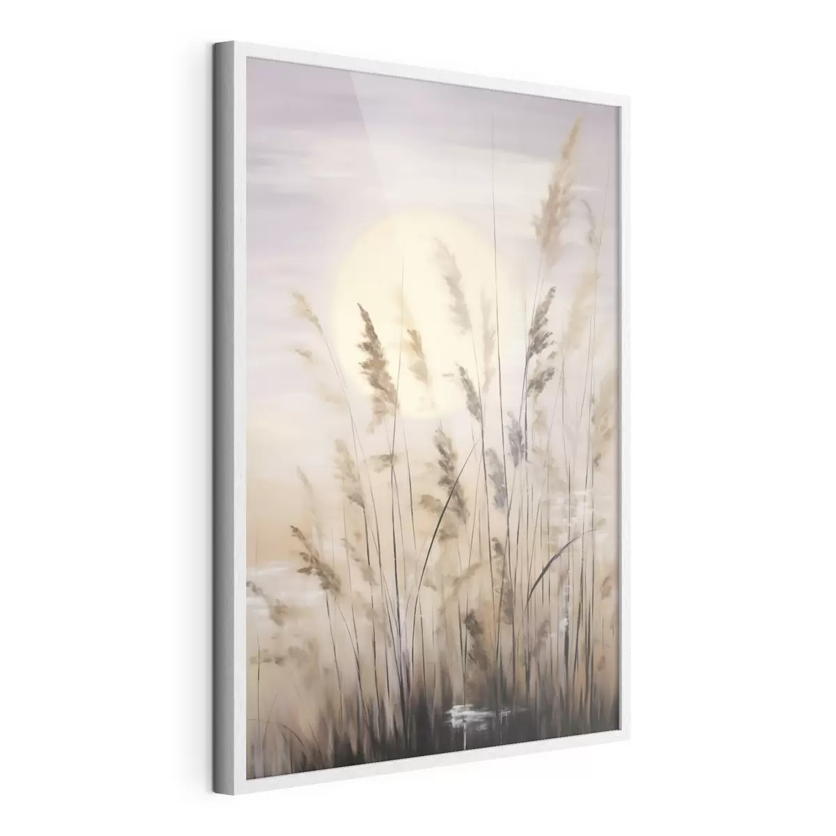 Poster Herbes abstraites, peinture d'imitation f50986
