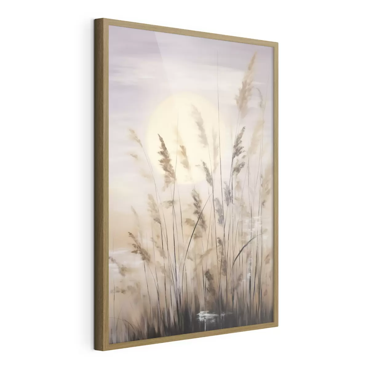 Poster Herbes abstraites, peinture d'imitation f50986