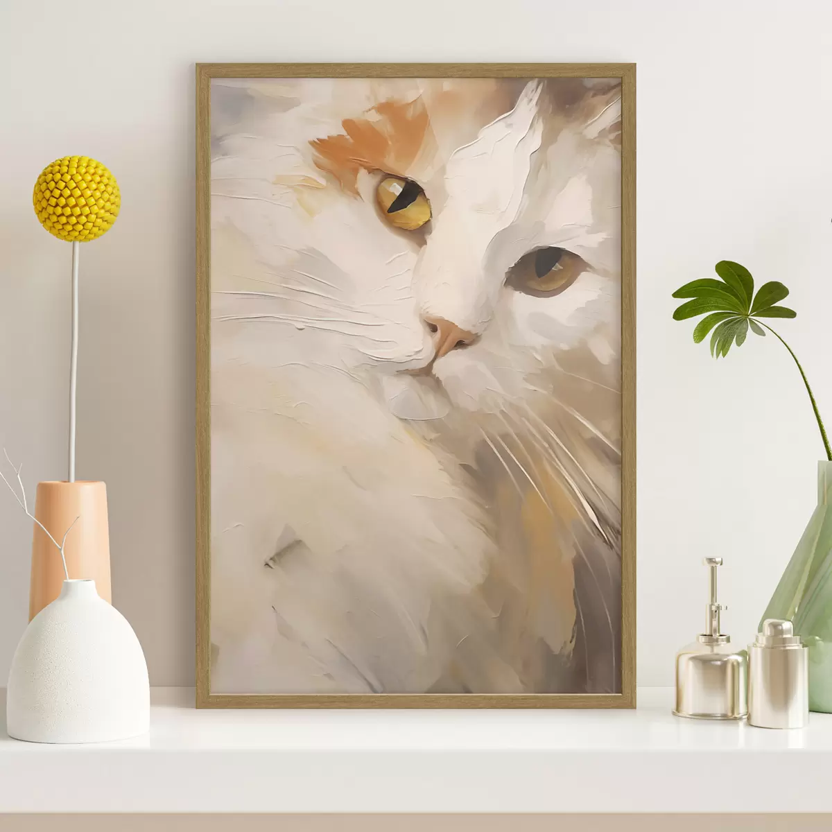 Poster Chat, peinture d'imitation f50987