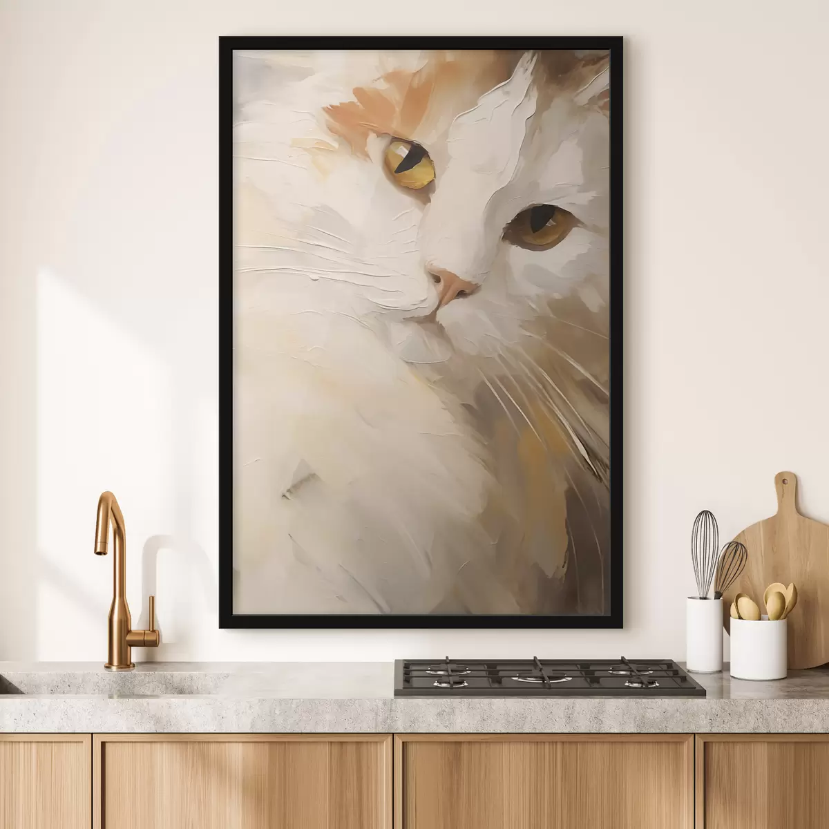 Poster Chat, peinture d'imitation f50987
