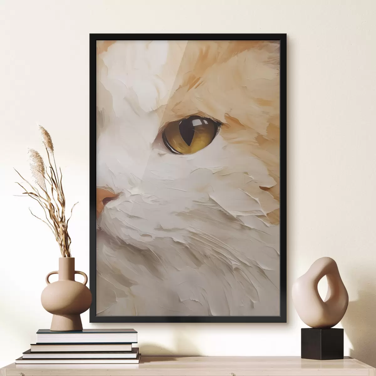 Poster Chat, peinture d'imitation f50988