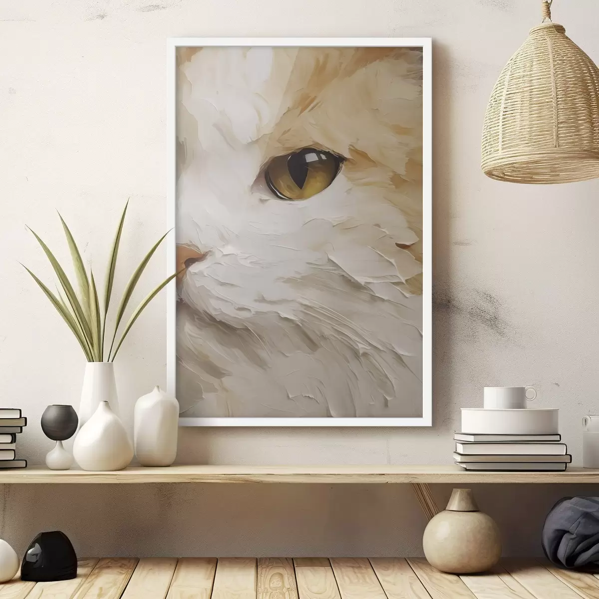 Poster Chat, peinture d'imitation f50988