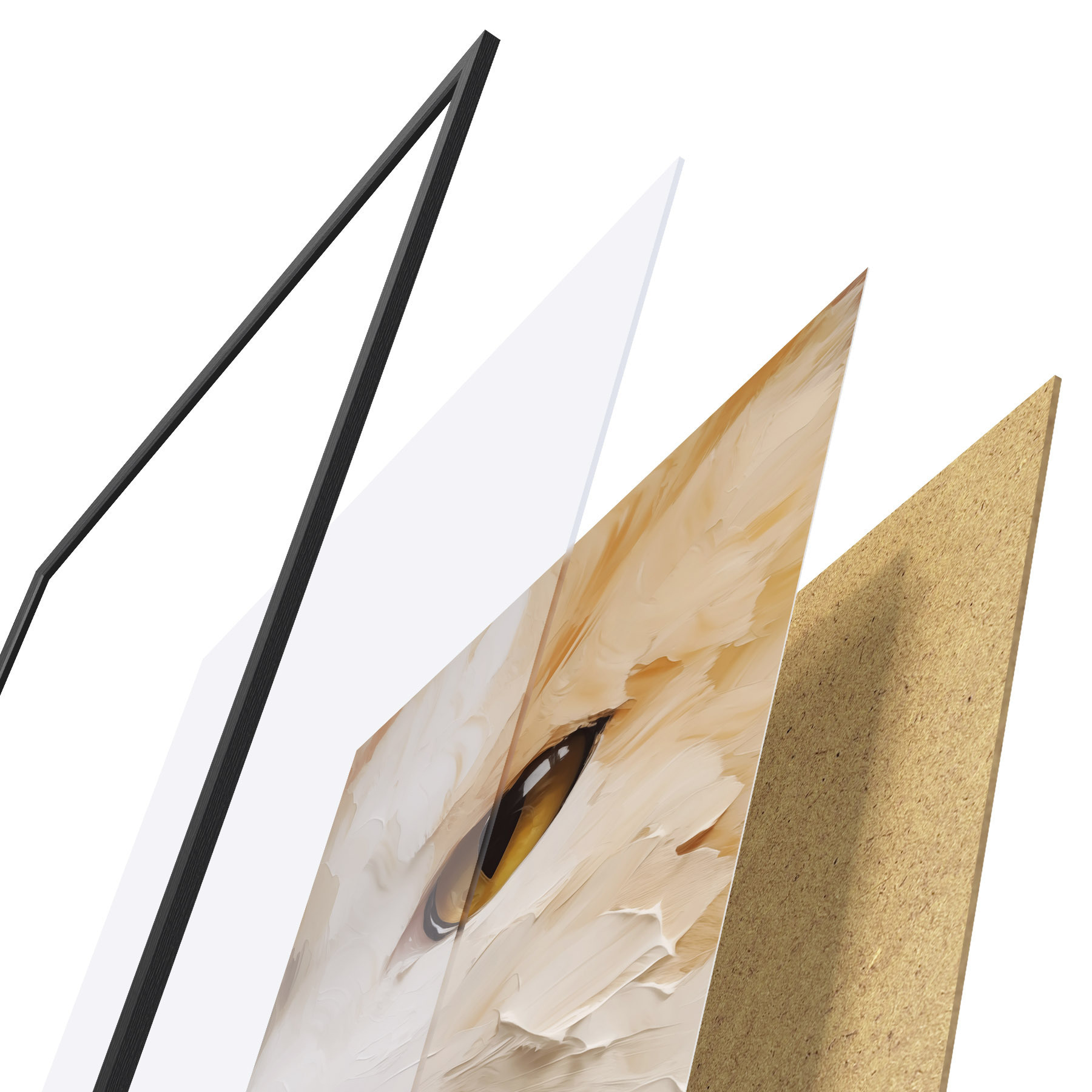 Poster Chat, peinture d'imitation f50988
