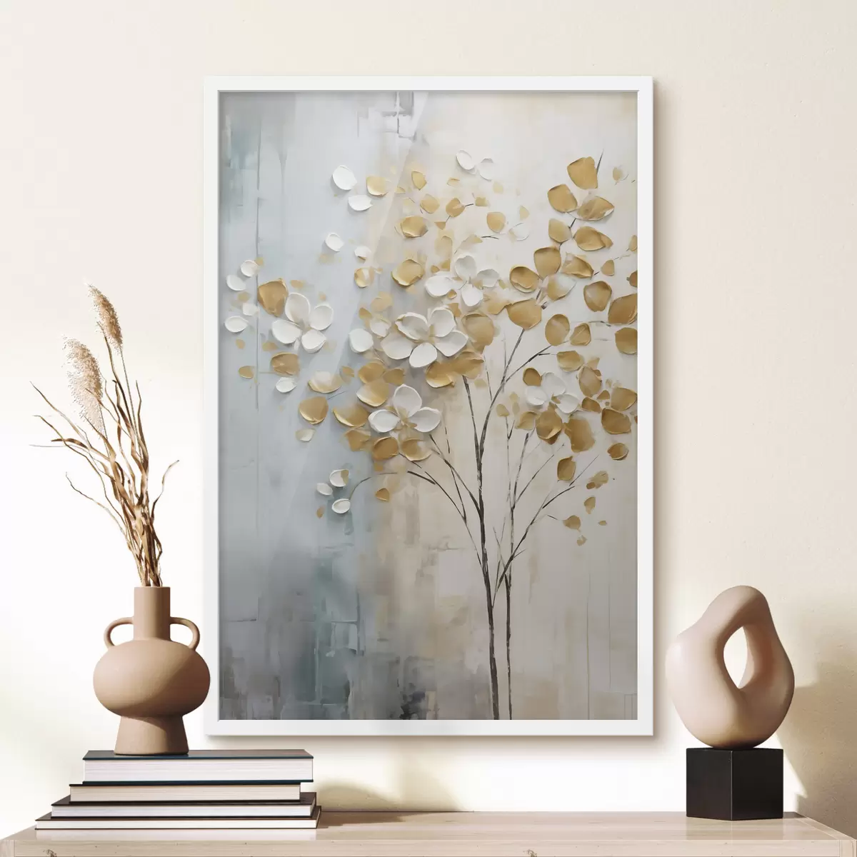 Poster Arbre abstrait, peinture d'imitation f50991