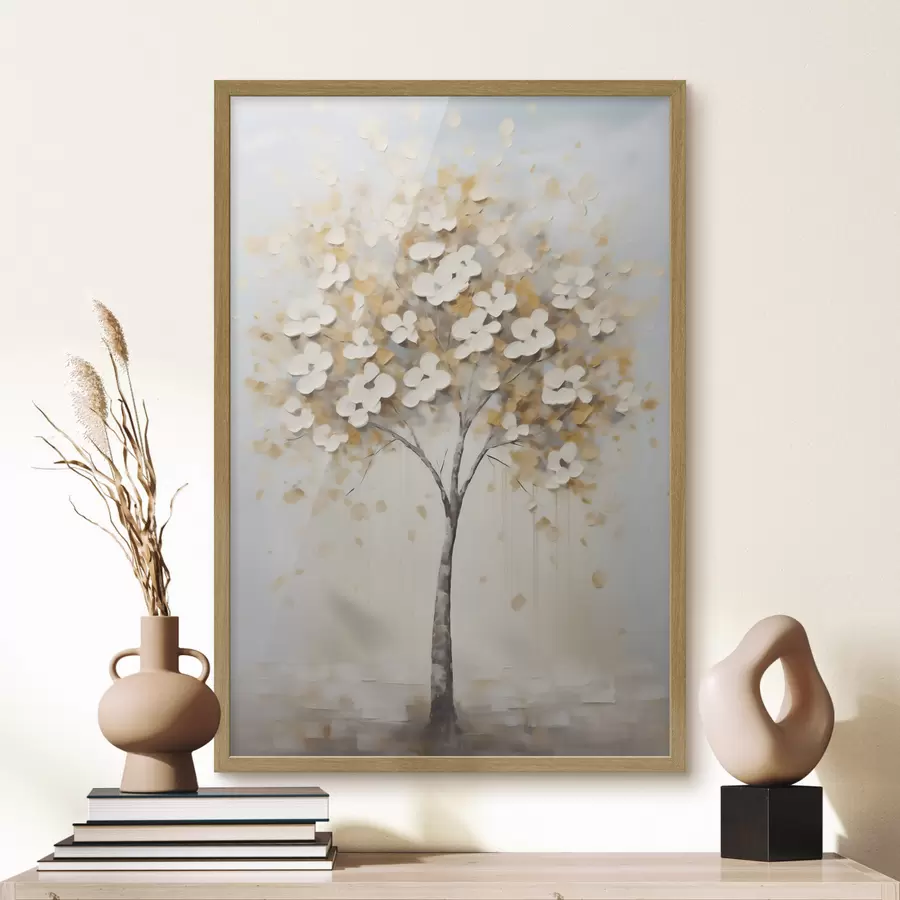 Papier peint Arbre, peinture d'imitation f50992