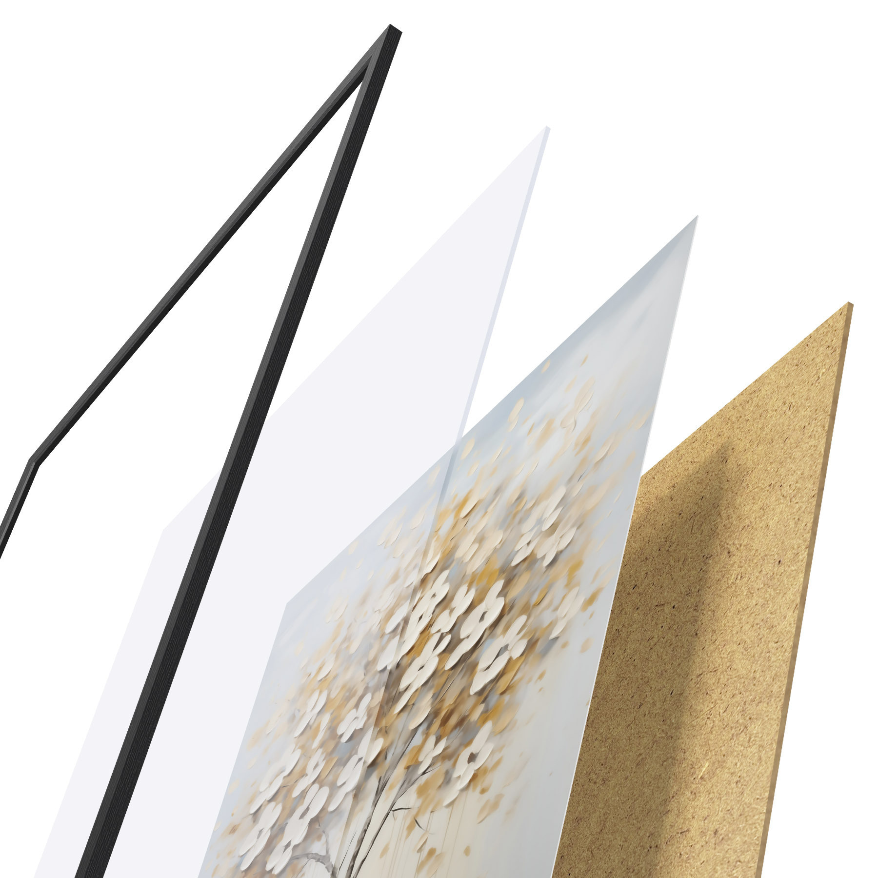Poster Arbre, peinture d'imitation f50992