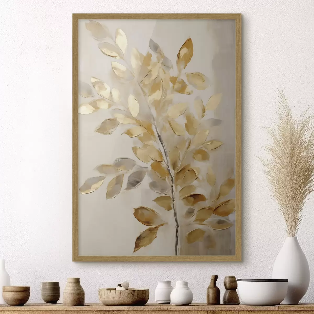 Poster Feuillage, peinture d'imitation f50993