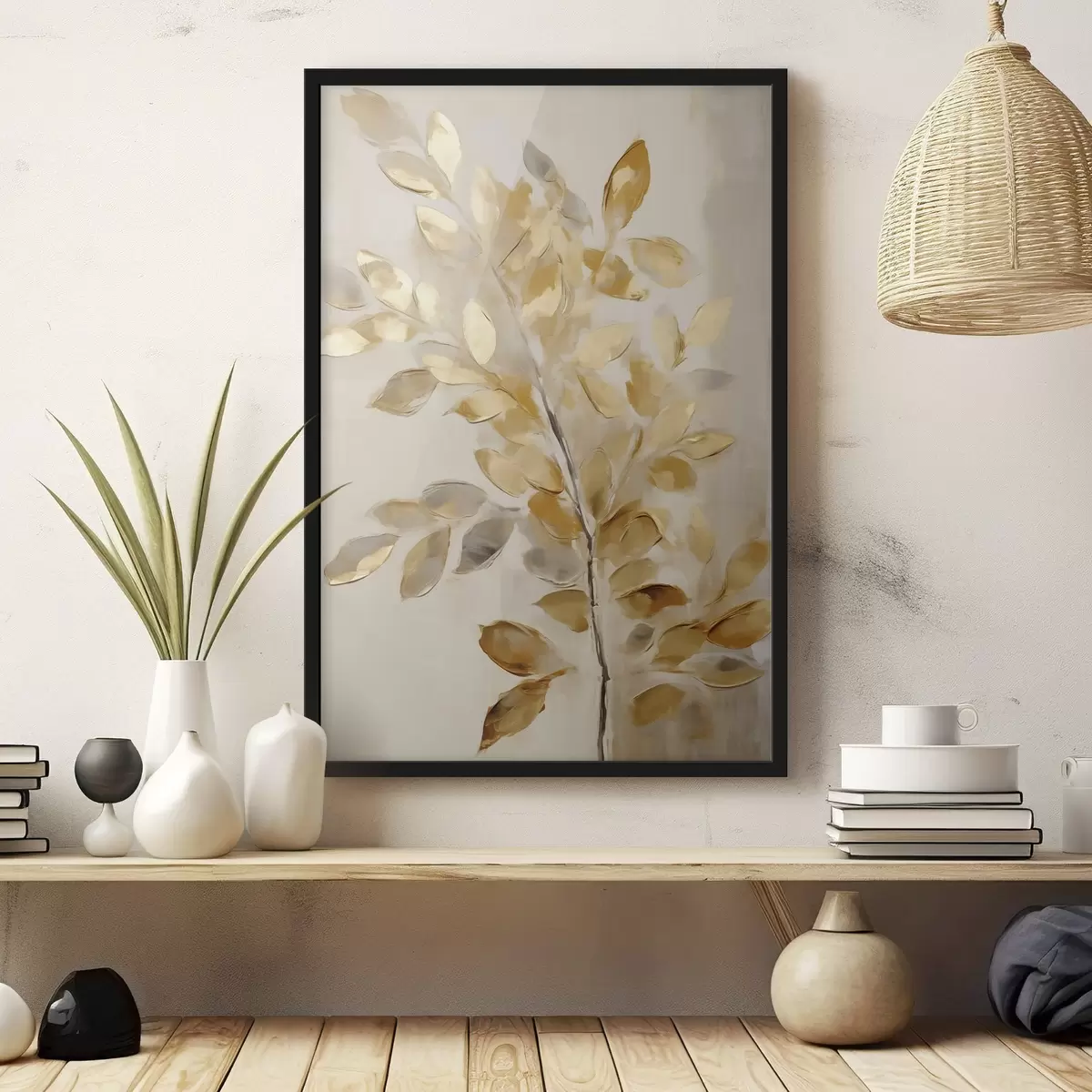 Poster Feuillage, peinture d'imitation f50993