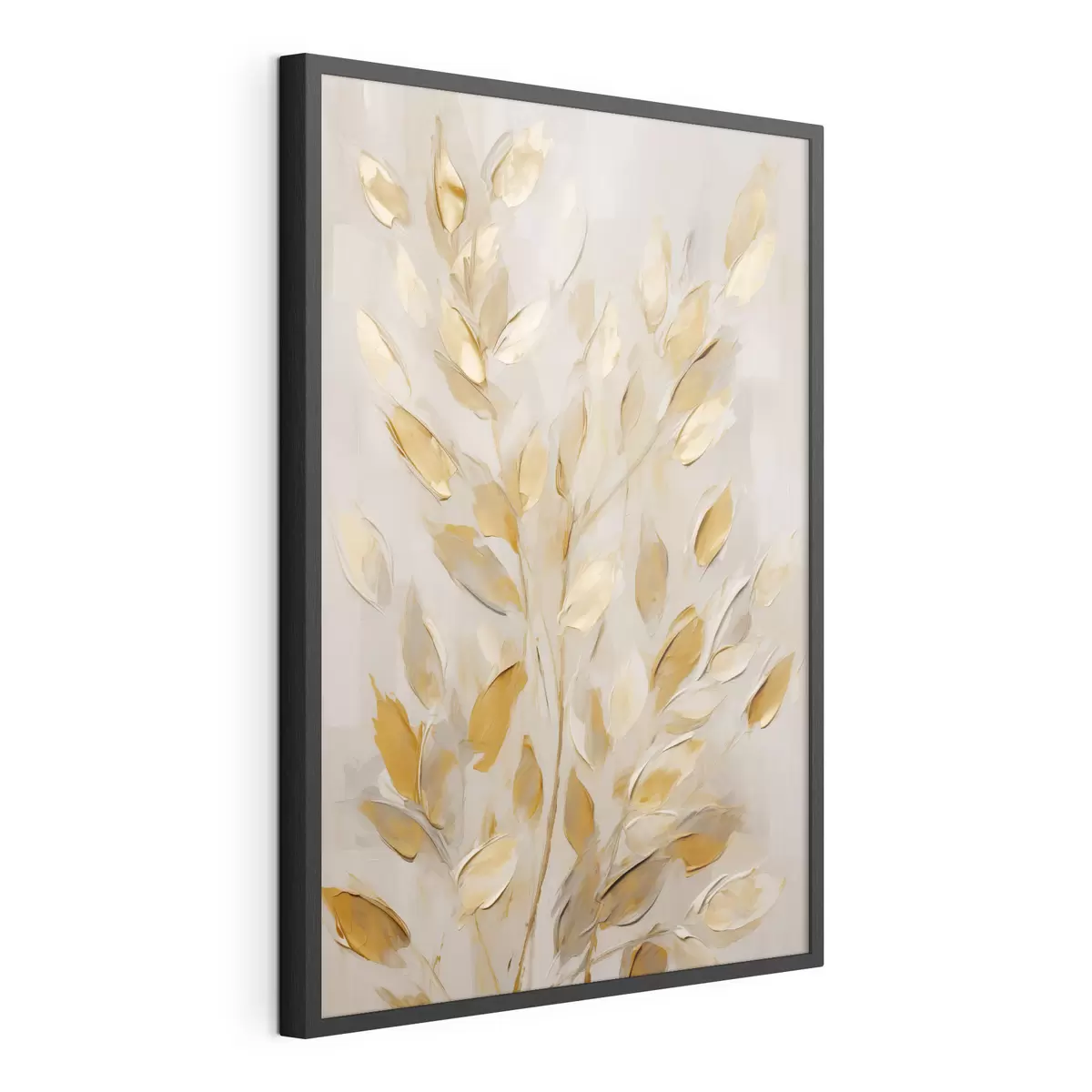 Poster Feuillage abstrait, peinture d'imitation f50994