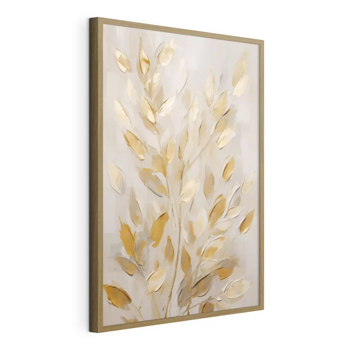 Poster Feuillage abstrait, peinture d'imitation f50994