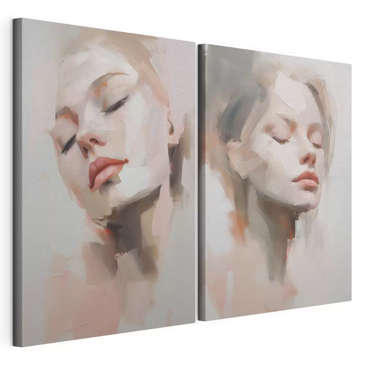Tableau Portrait abstrait d'une jeune femme m31058