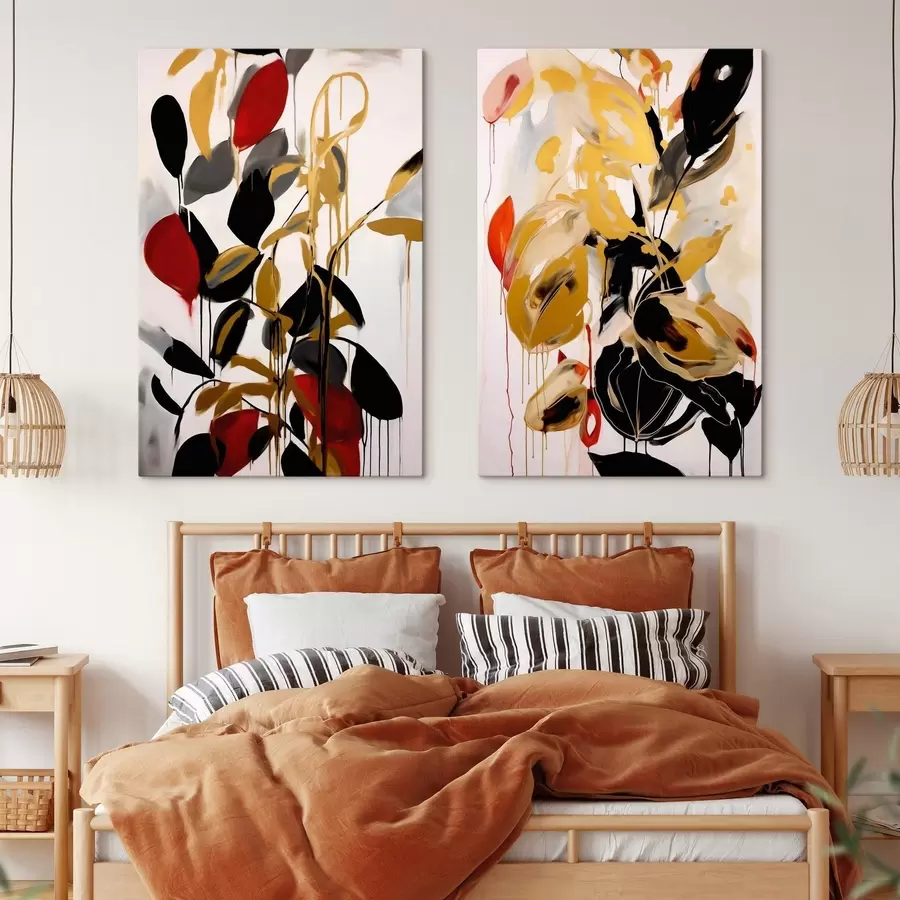 Tableau Abstraction chaotique, imitation de la peinture m31061