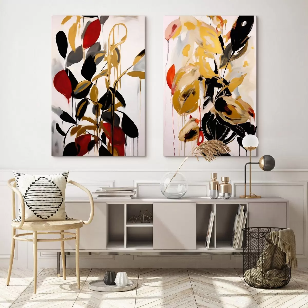 Tableau Abstraction chaotique, imitation de la peinture m31061