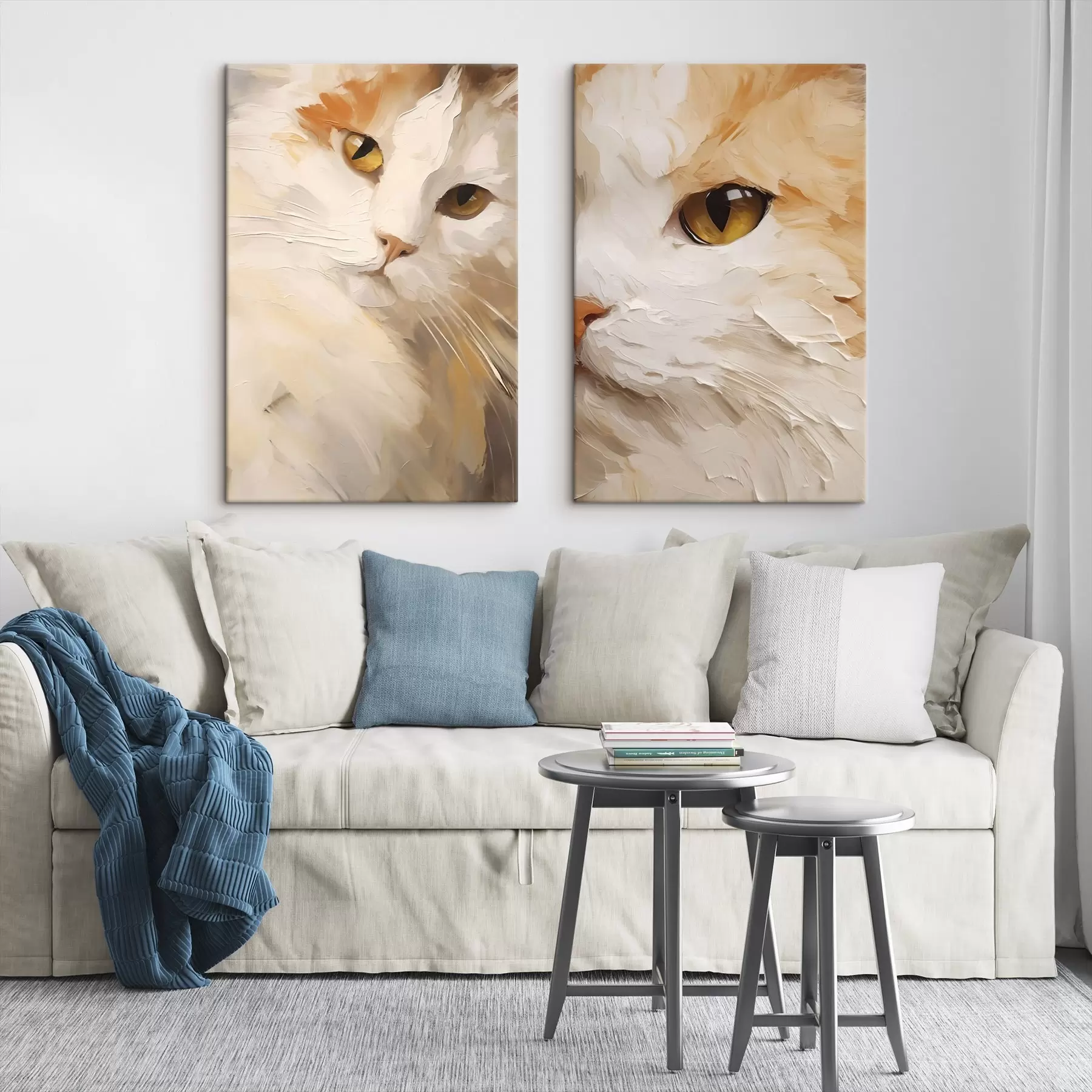 Tableau Chats aux yeux d’ambre m31063