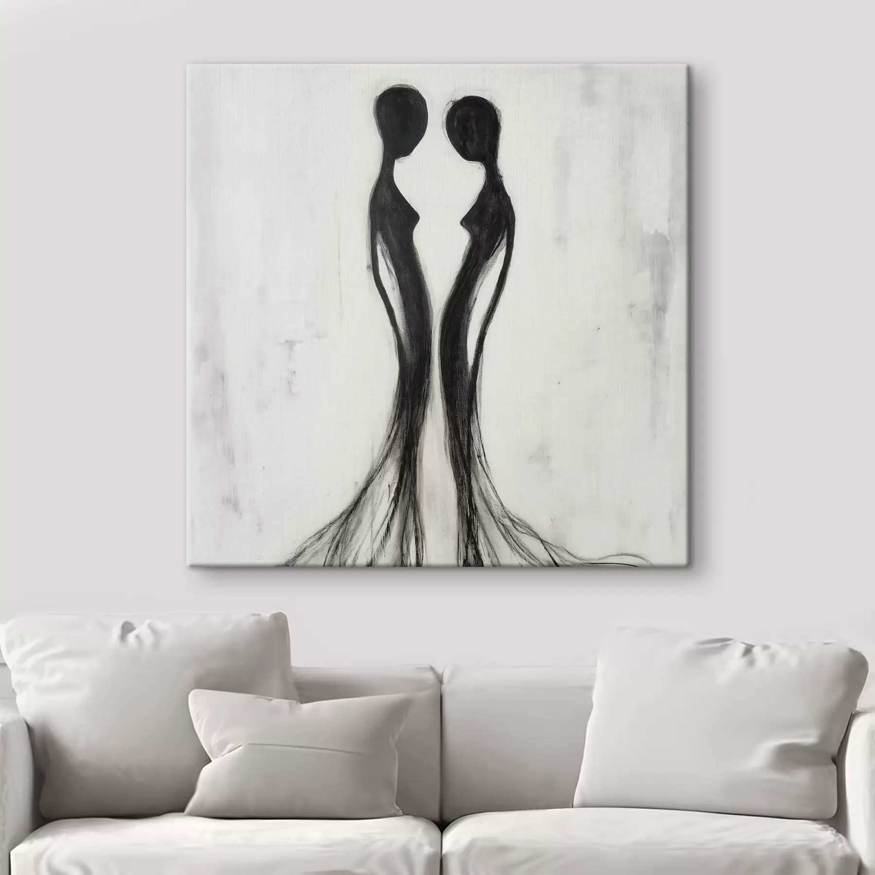 Tableau Silhouettes féminines abstraites s51004