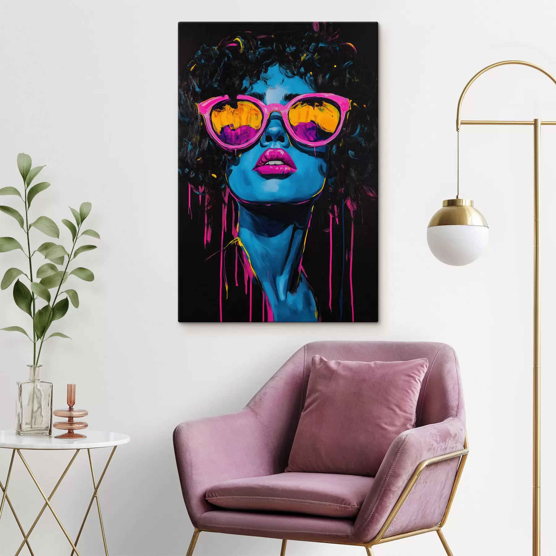 Tableau Portrait abstrait s51009