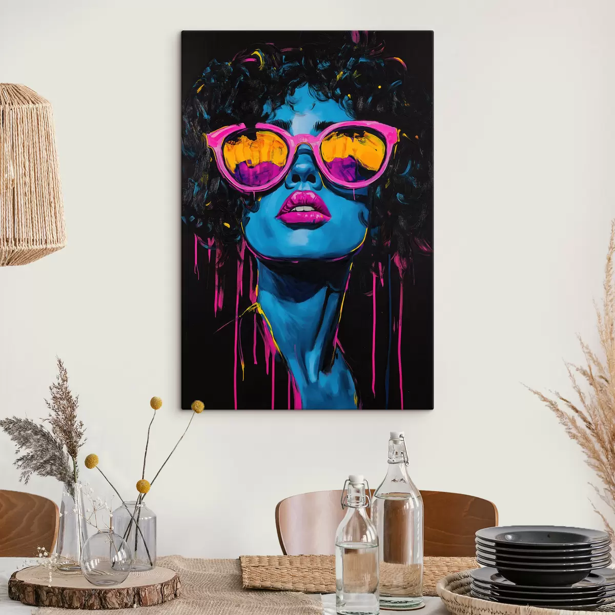 Tableau Portrait abstrait s51009