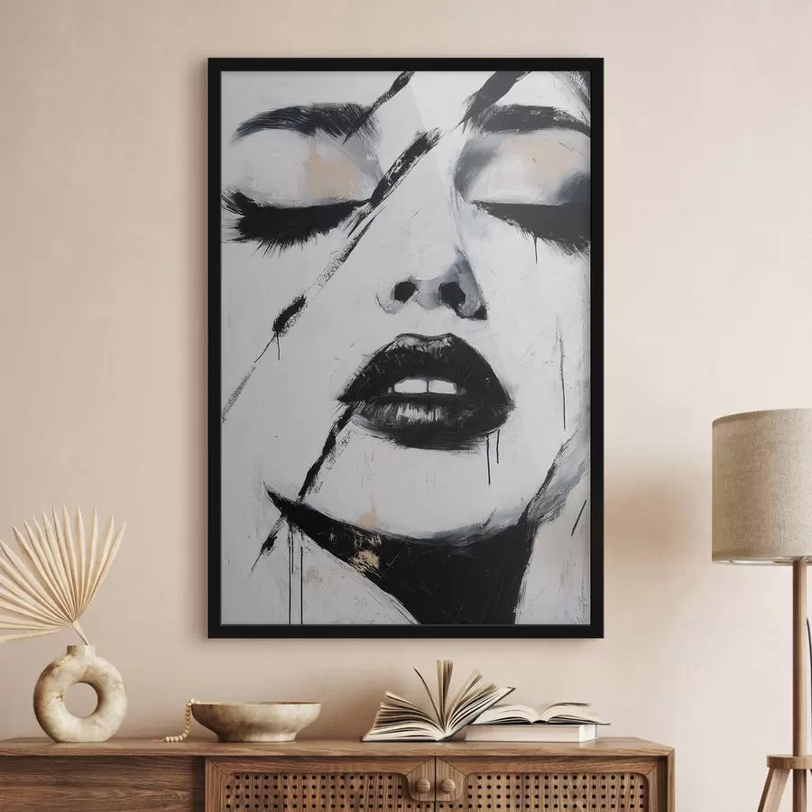 Papier peint Portrait abstrait f50999