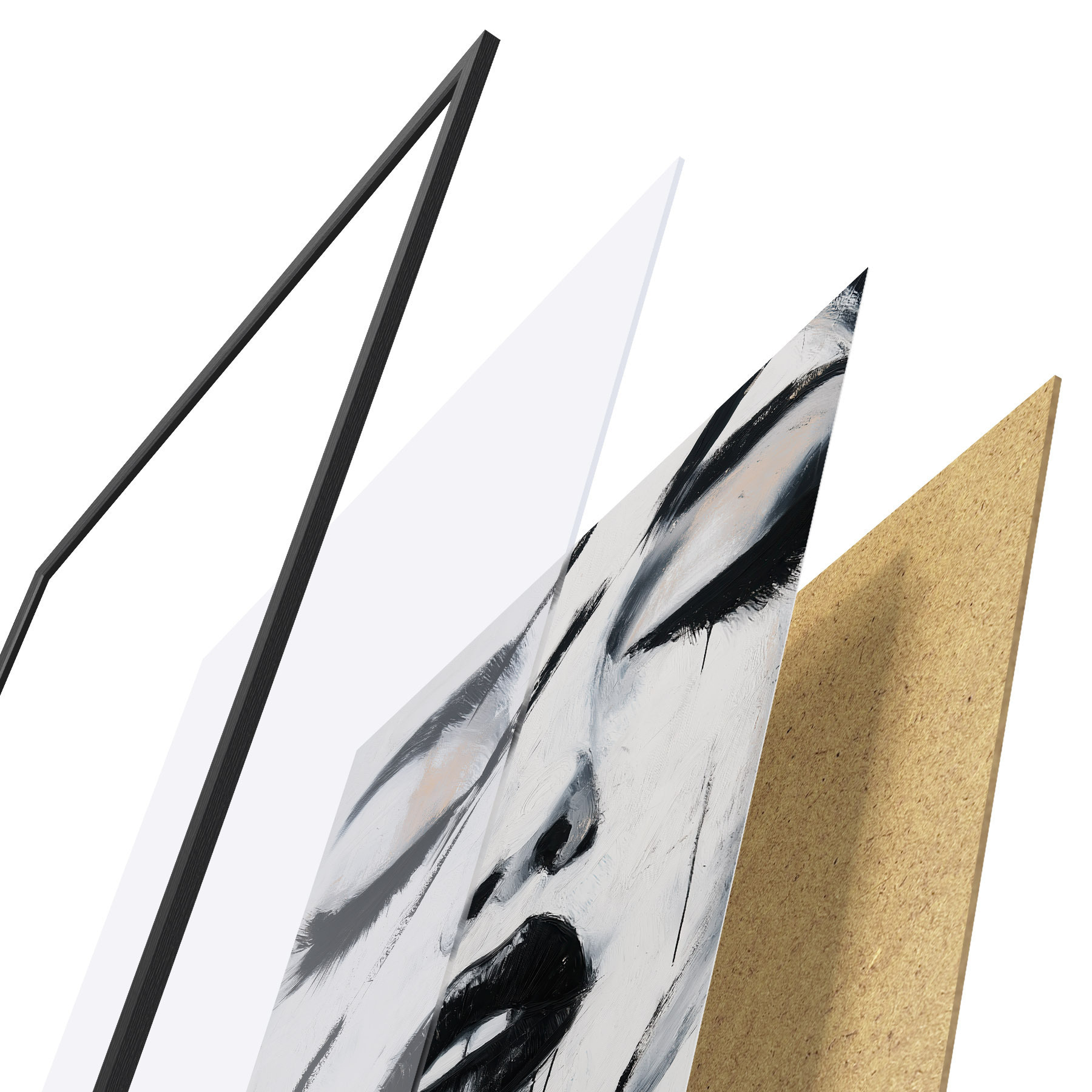Poster Portrait abstrait f50999