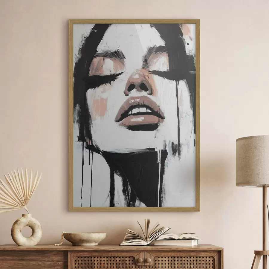 Papier peint Portrait abstrait f51000