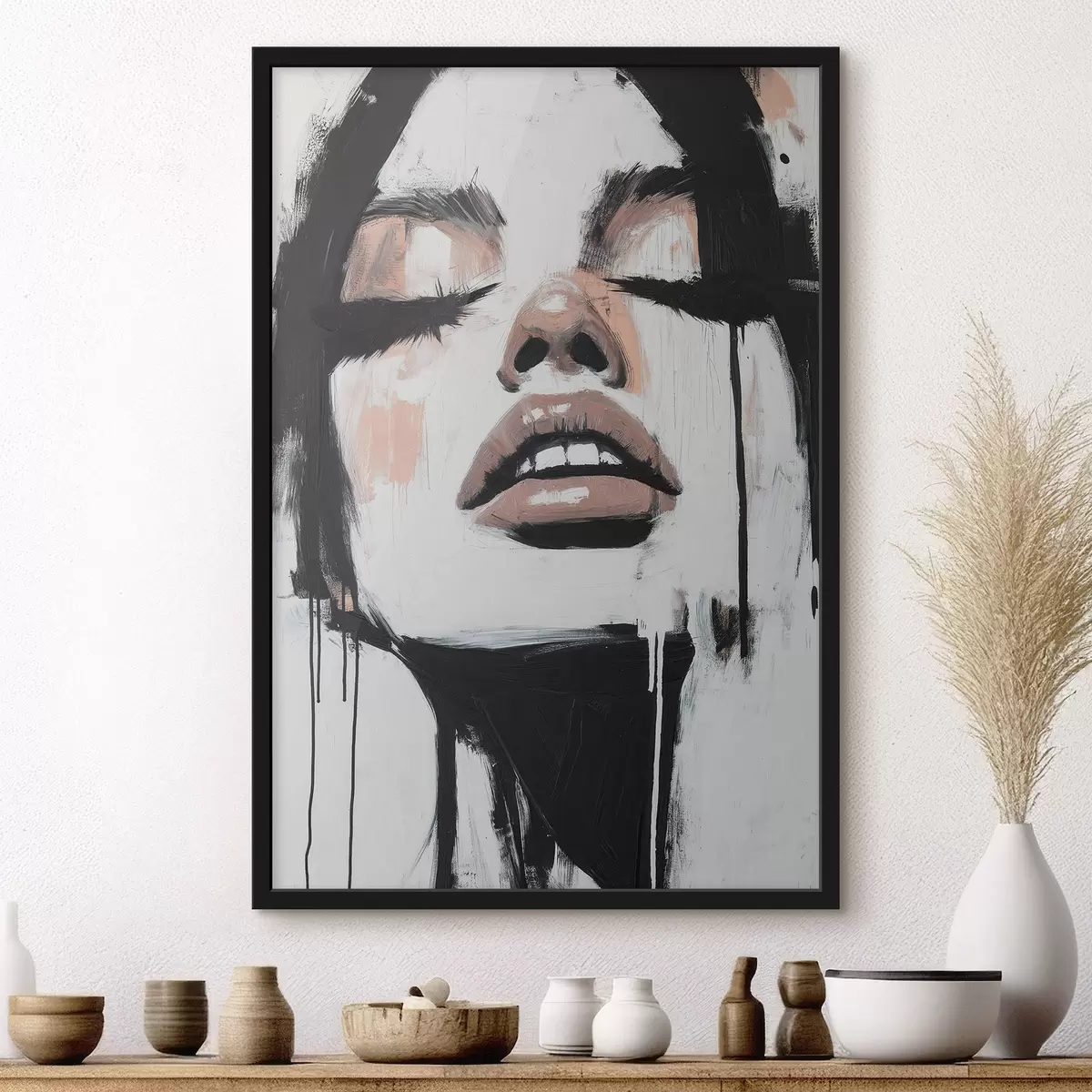 Poster Portrait abstrait f51000
