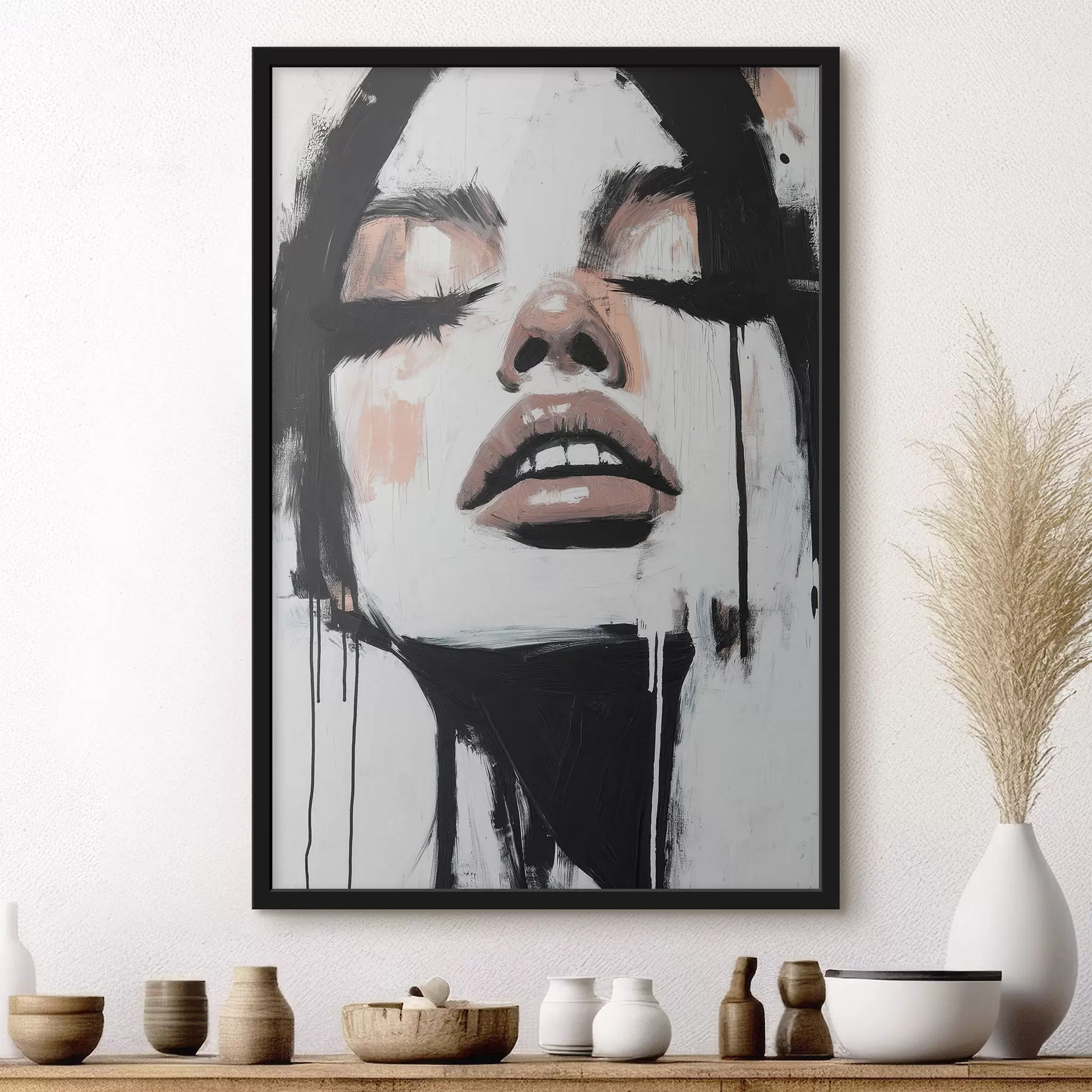 Papier peint Portrait abstrait f51000