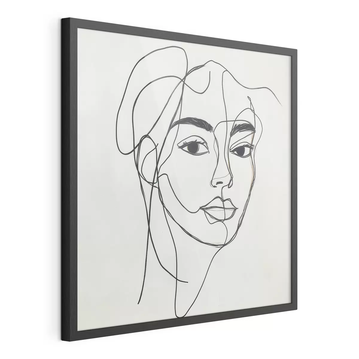 Poster Portrait linéaire d'un visage f51001