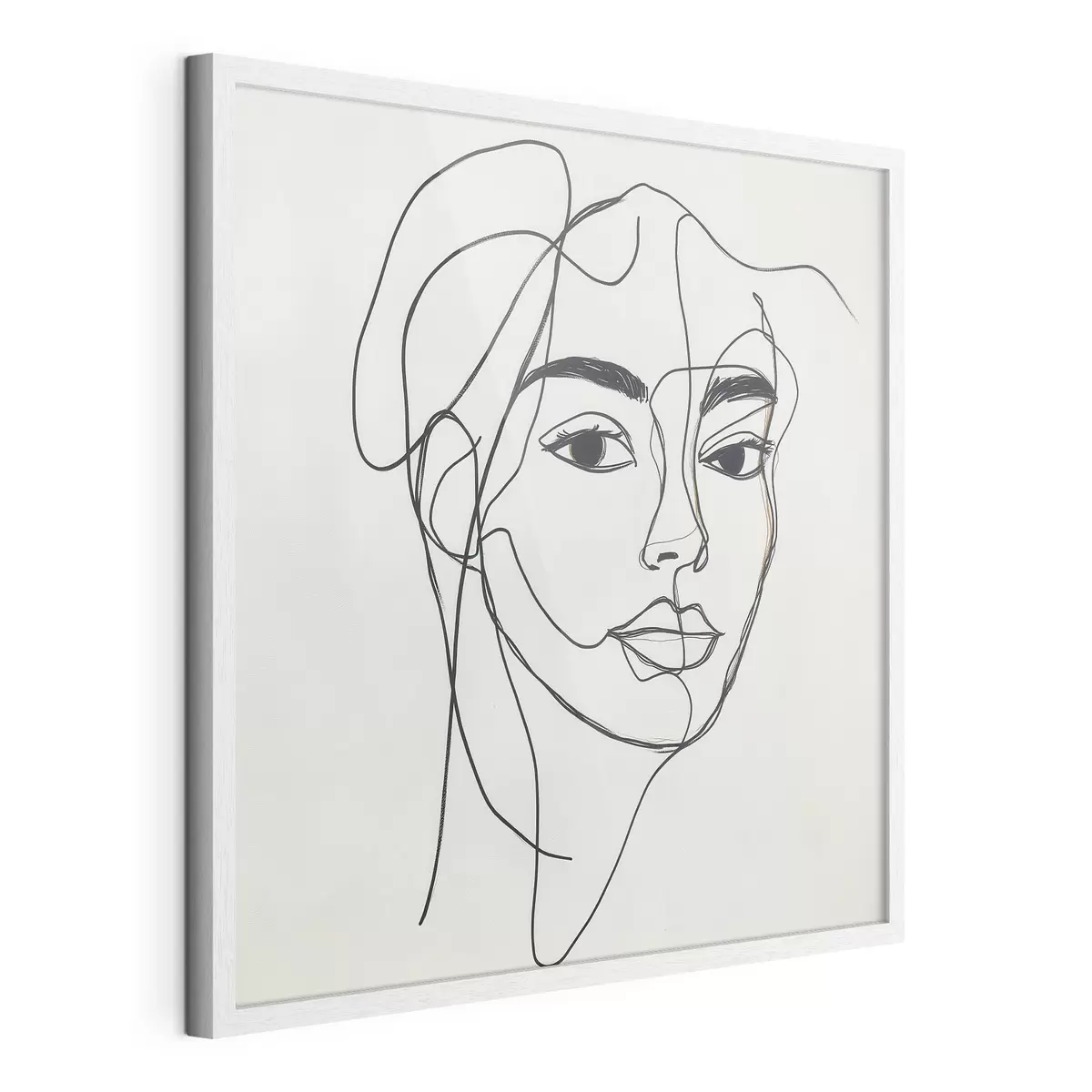 Poster Portrait linéaire d'un visage f51001