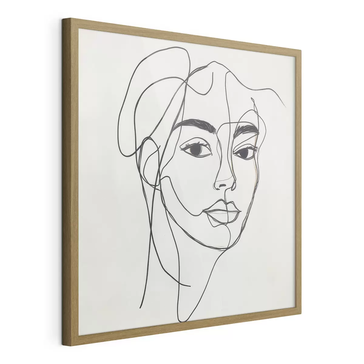 Poster Portrait linéaire d'un visage f51001