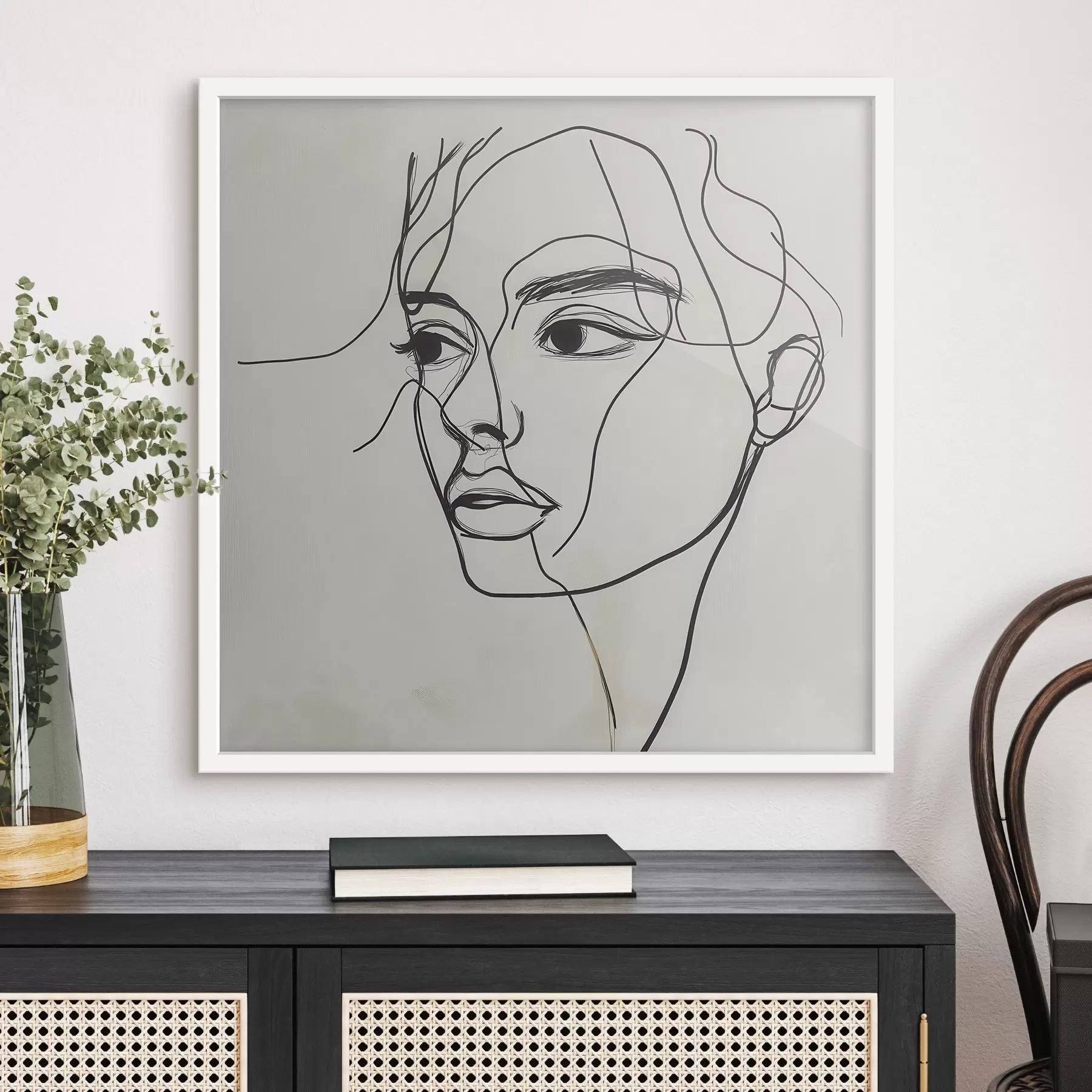 Papier peint D’une seule ligne f51002