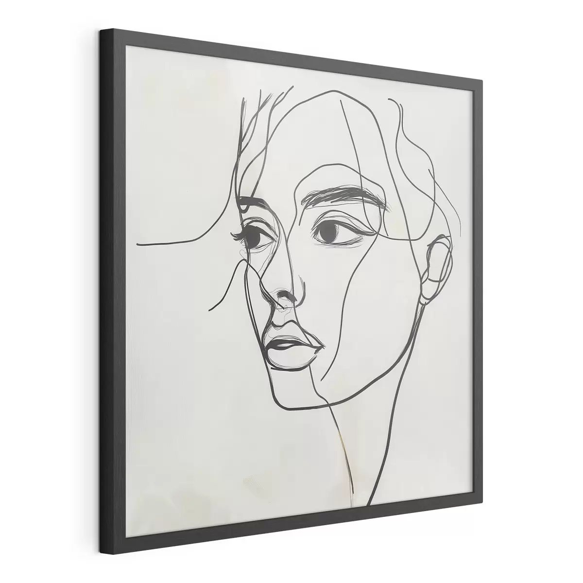 Poster Portrait linéaire d'un visage f51002