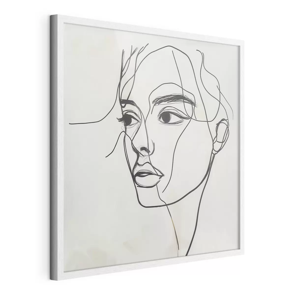 Poster Portrait linéaire d'un visage f51002