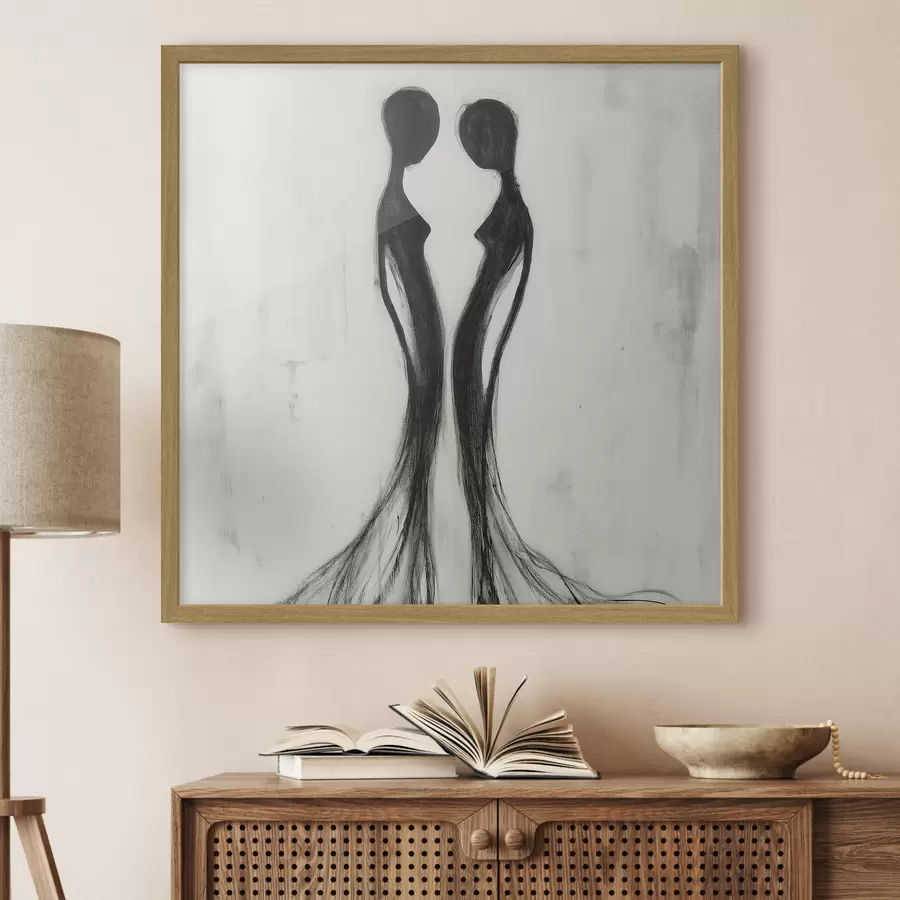 Papier peint Silhouettes féminines abstraites f51004