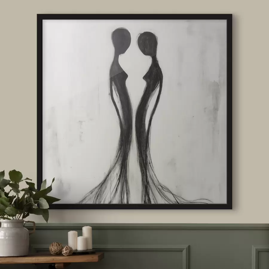 Papier peint Silhouettes féminines abstraites f51004