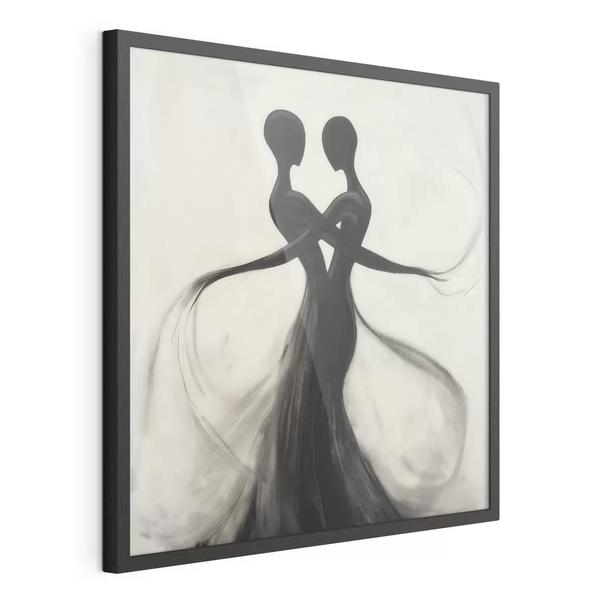 Poster Silhouettes abstraites entrelacées f51005