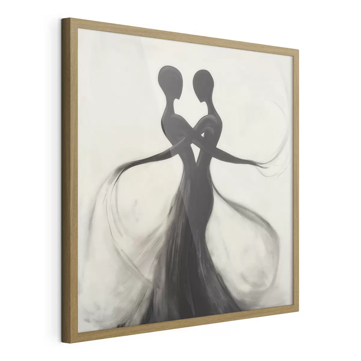 Poster Silhouettes abstraites entrelacées f51005