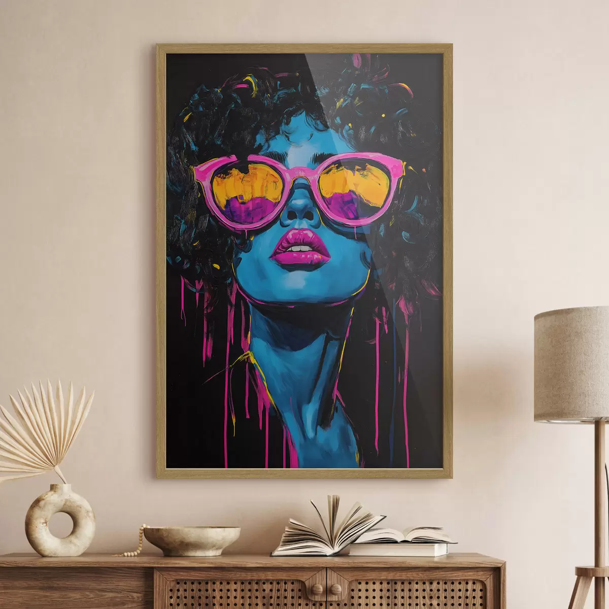 Poster Portrait abstrait f51009