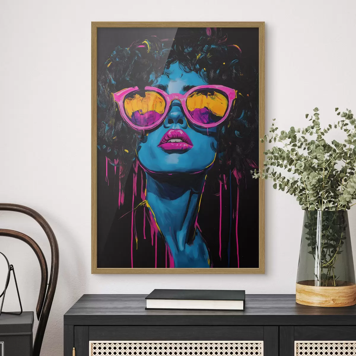 Poster Portrait abstrait f51009