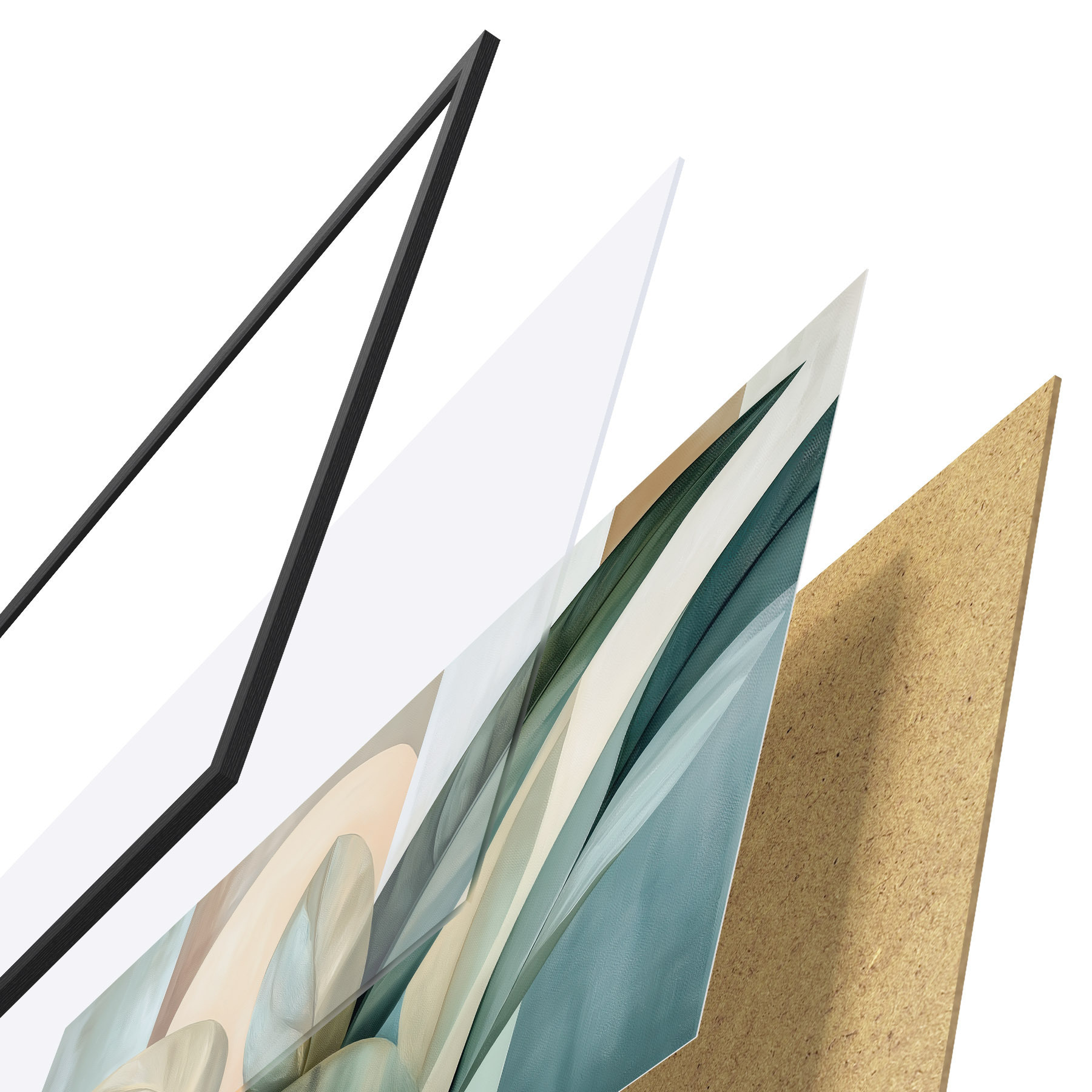 Poster Abstraction tropicale f51012