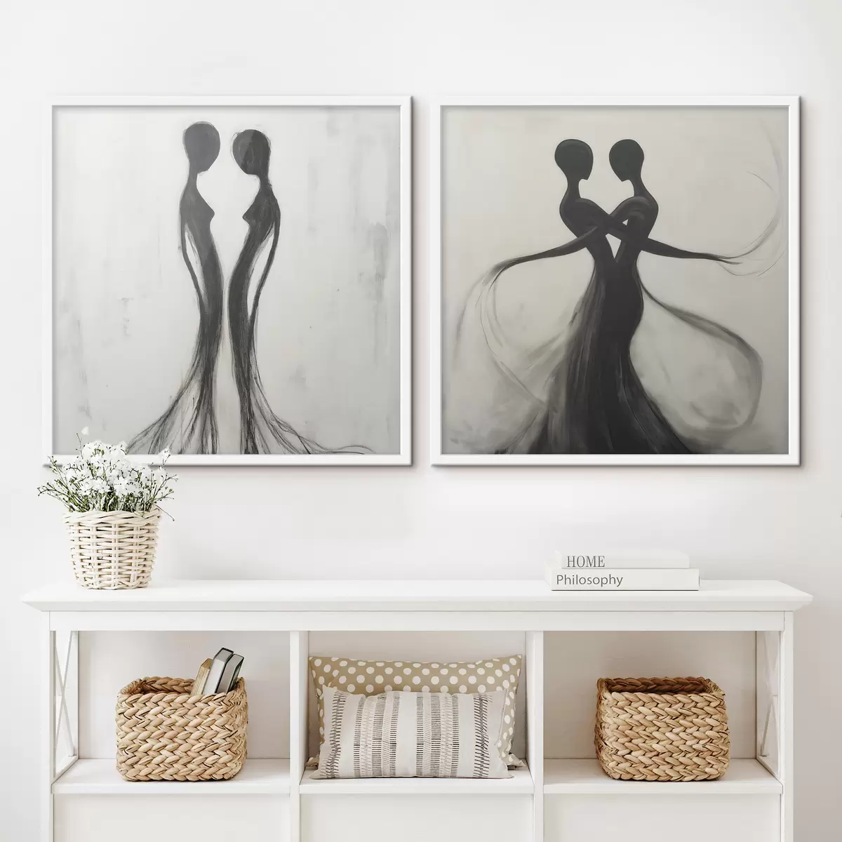 Poster Silhouettes abstraites d31070