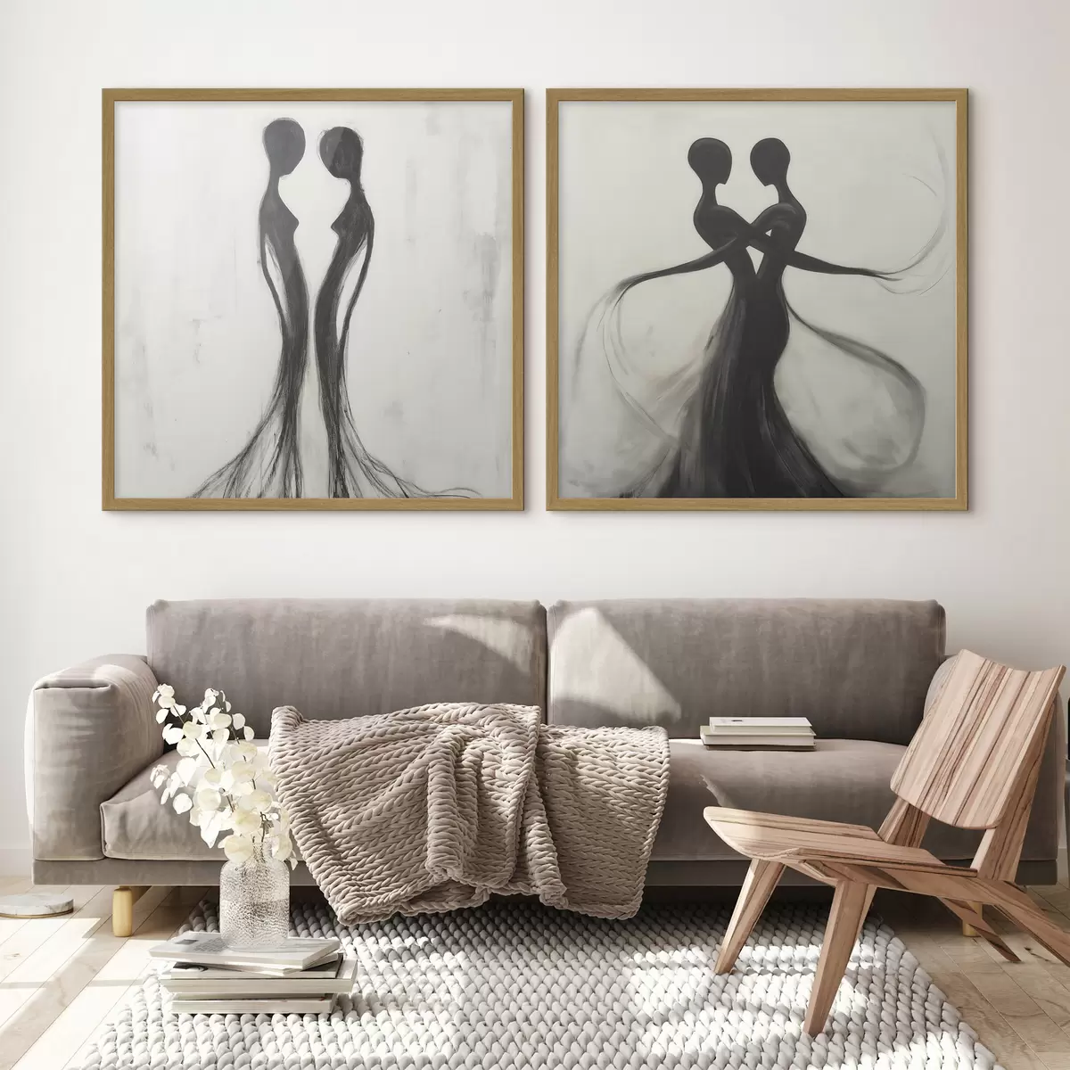Poster Silhouettes abstraites d31070