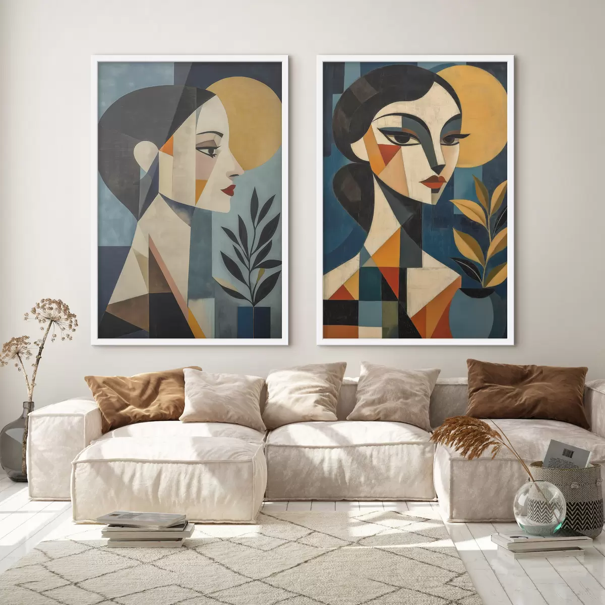 Poster Portraits géométriques abstraits d31072