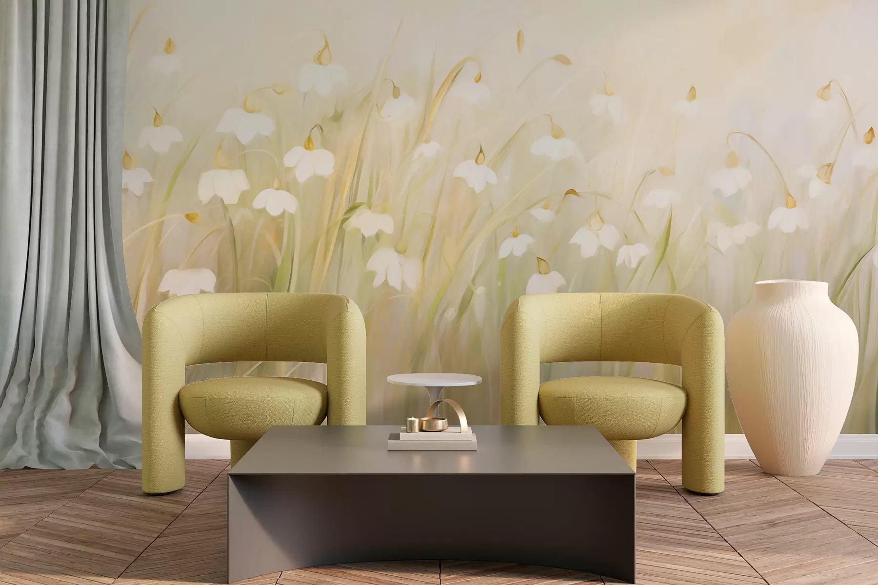 Papier peint Fleurs sauvages w05830