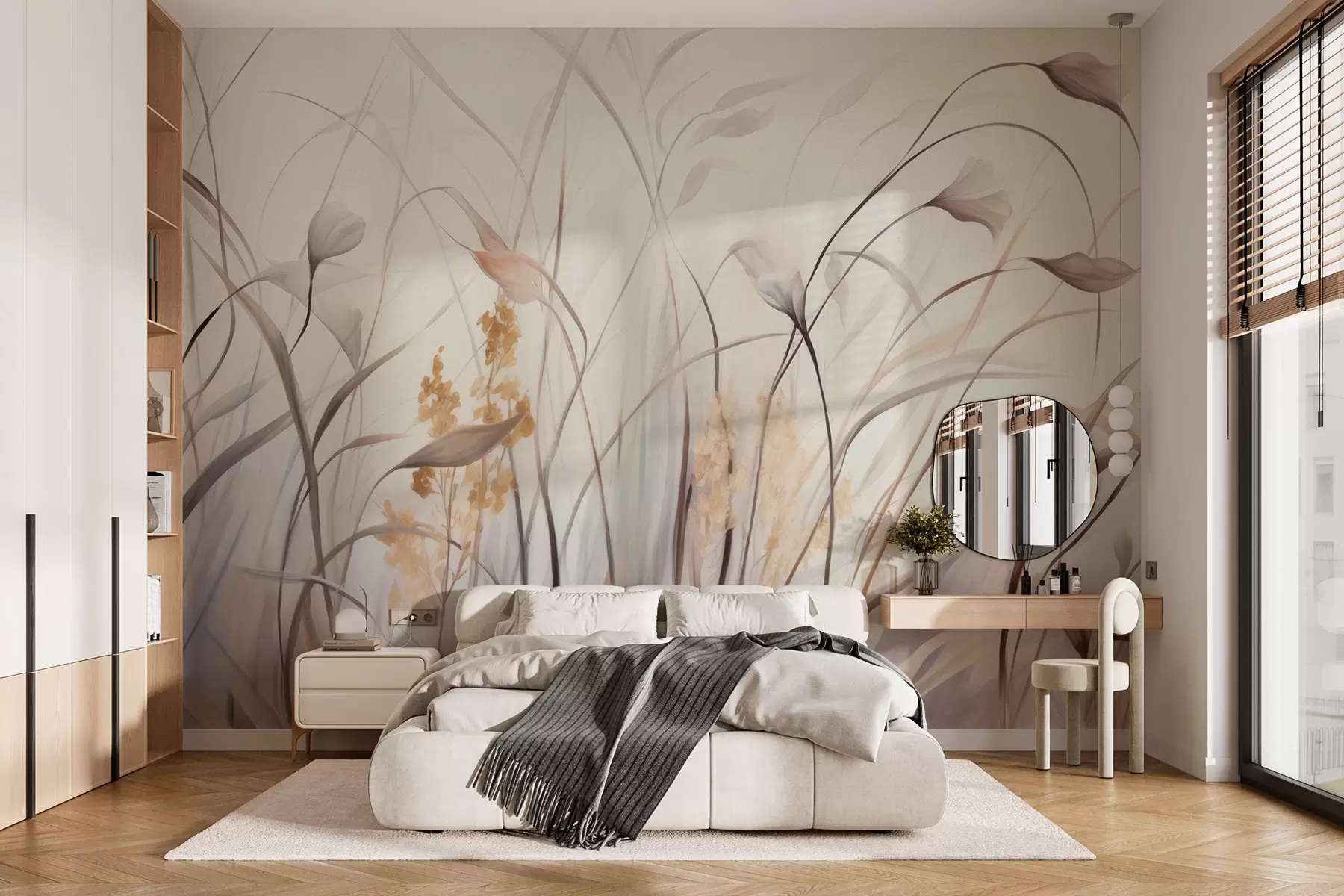 Papier peint Fleurs séchées w05938
