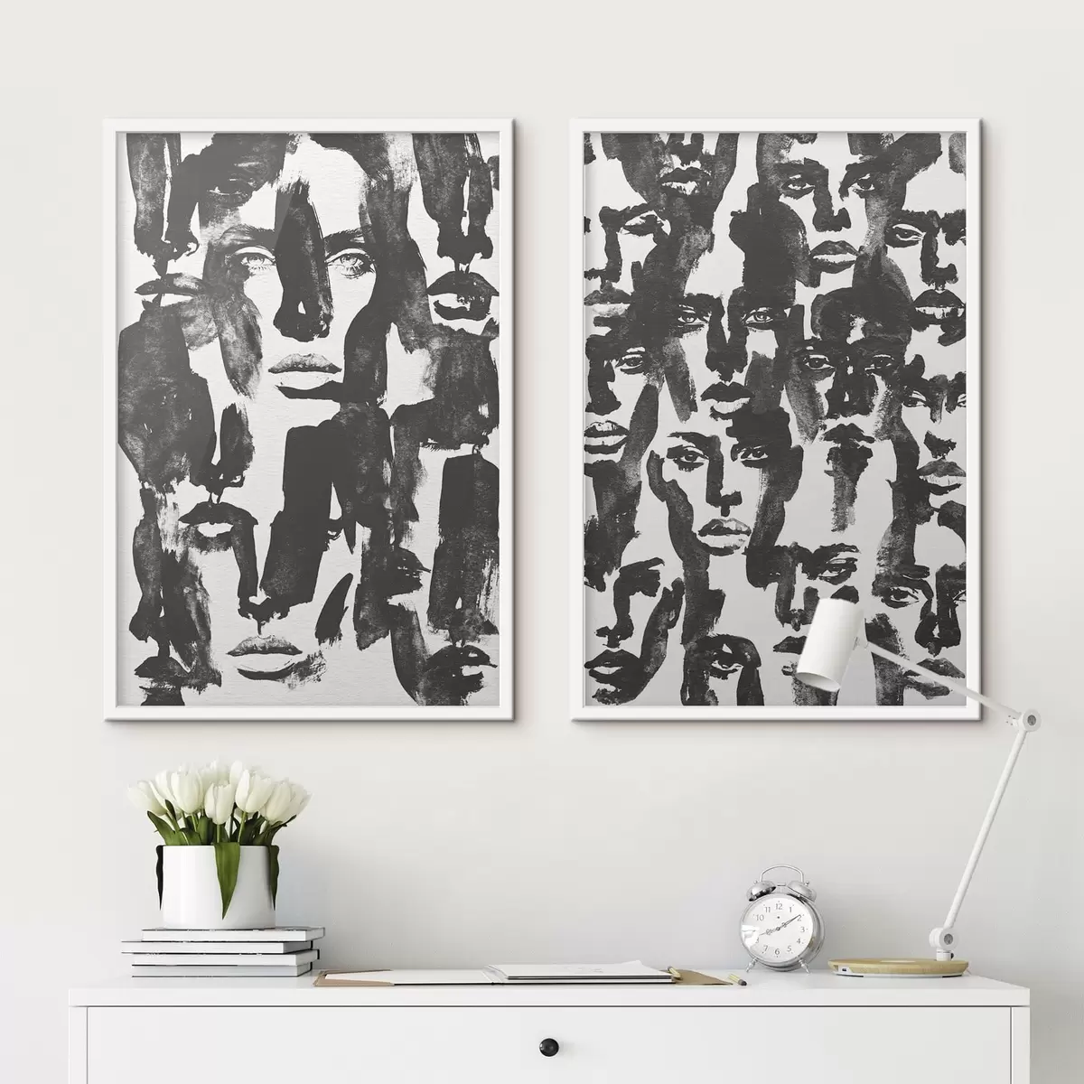 Poster Visages abstraits d31035