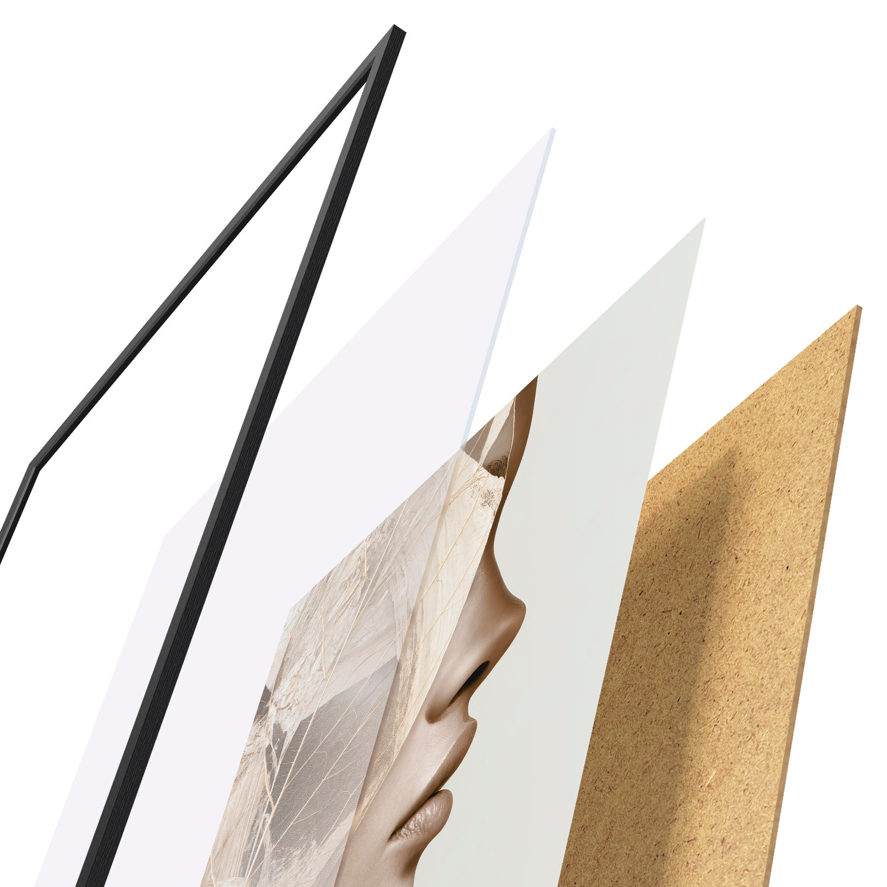 Poster Portrait abstrait d'une femme f50865