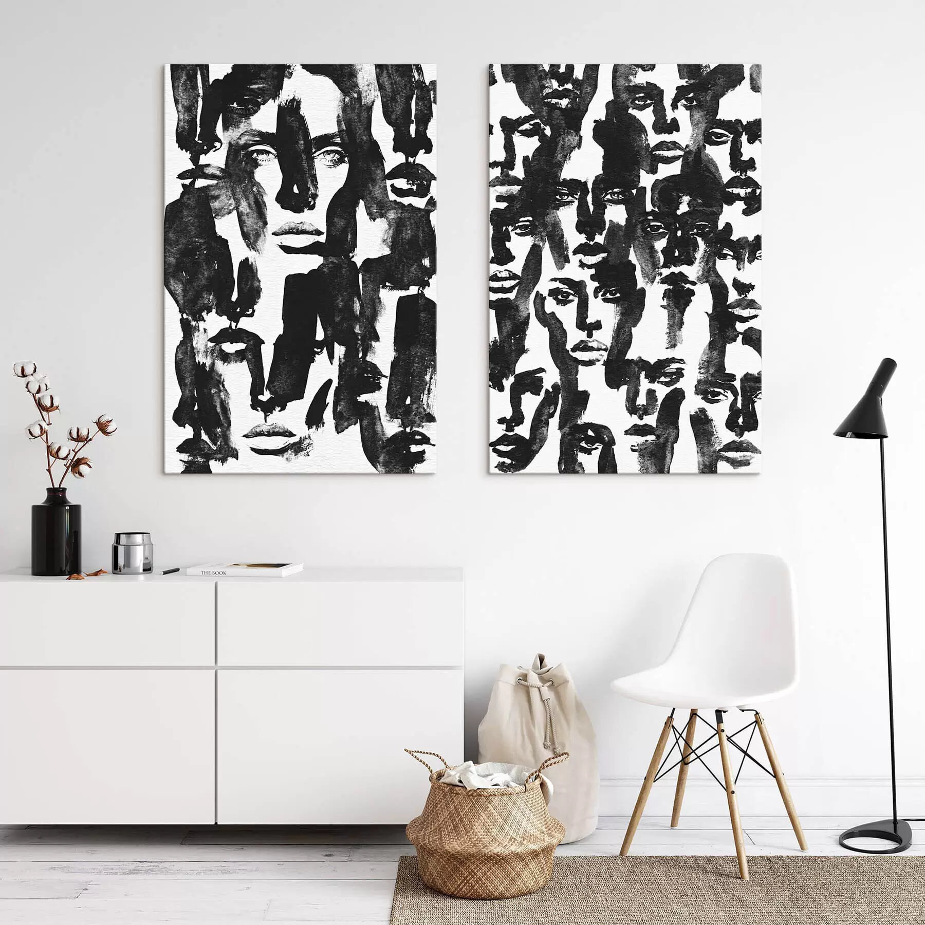 Tableau Visages abstraits m31035